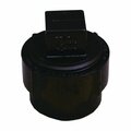 Genova Products CANPLAS 103701ASBC Cleanout Body with Plug, 1-1/2 in, FNPT x Spigot, ABS, Black, SCH 40 Schedule 88615